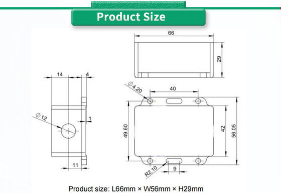 Customizable UBIS-828Y Dual Axis Inclinometer For Analog Angle Measurement