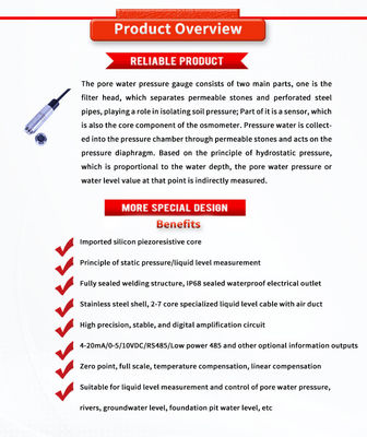 UNIVO UBPT500-601TY Customized Liquid Level Sensors for Industrial Water Measurement